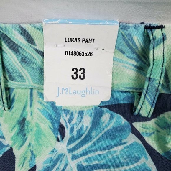 J. McLaughlin Pants J Mclaughlin Lukas Floral Tropical Golf Pants Mens Size 33x33 Navy Green